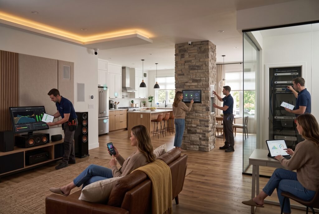 Final handover checklist for home automation services before signing off