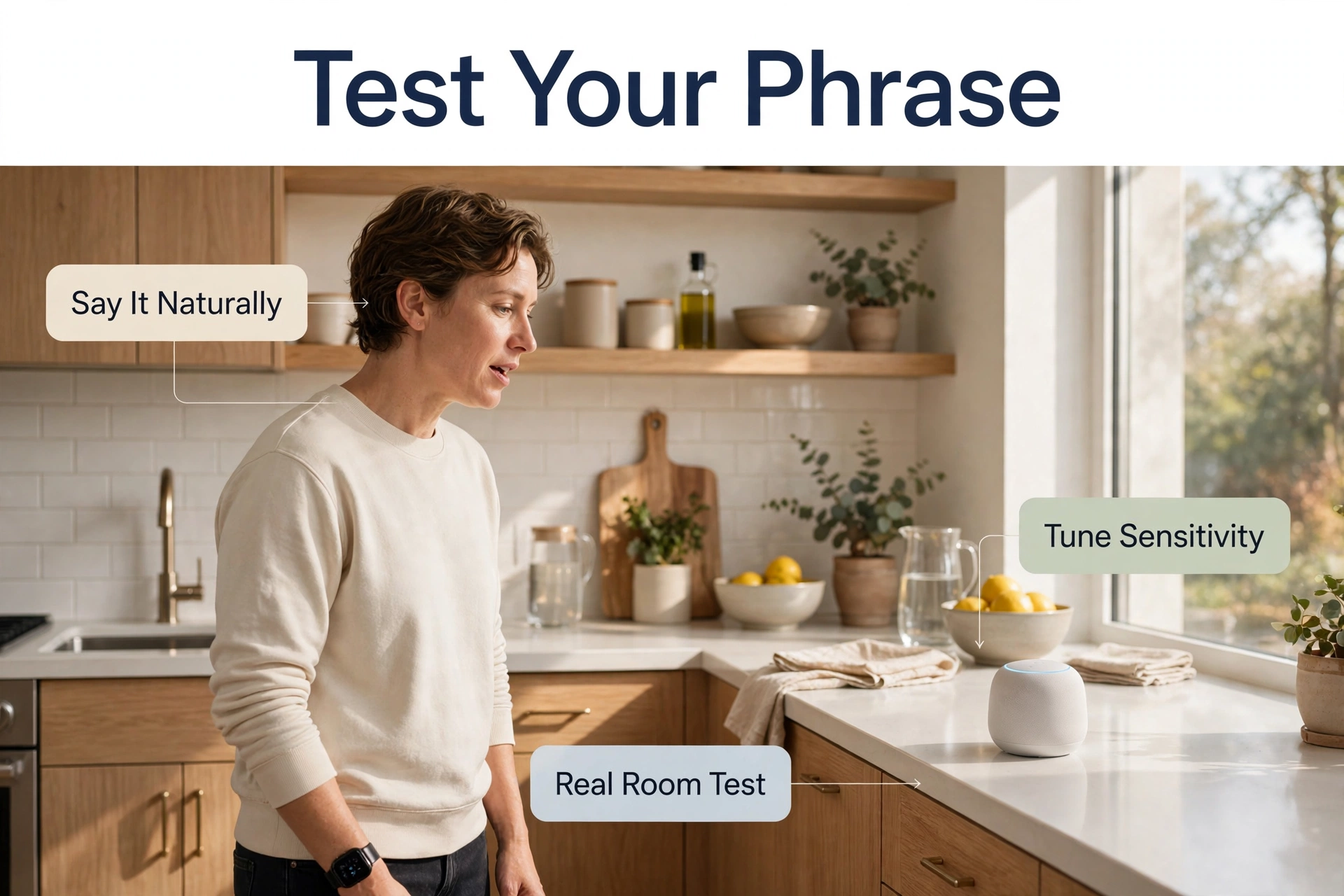 Testing a self-trained private wake word on a Home Assistant satellite