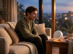 Person speaking to a Home Assistant voice satellite for a private home assistant custom wake word
